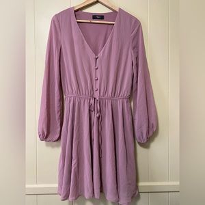 Lavender Long Sleeve Dress